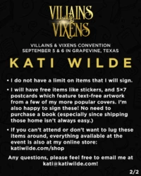 Villains & Vixens Convention Info